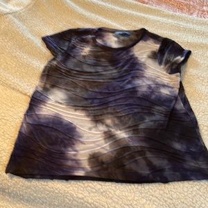 Textured tie dyed top by Simply Vera sz L